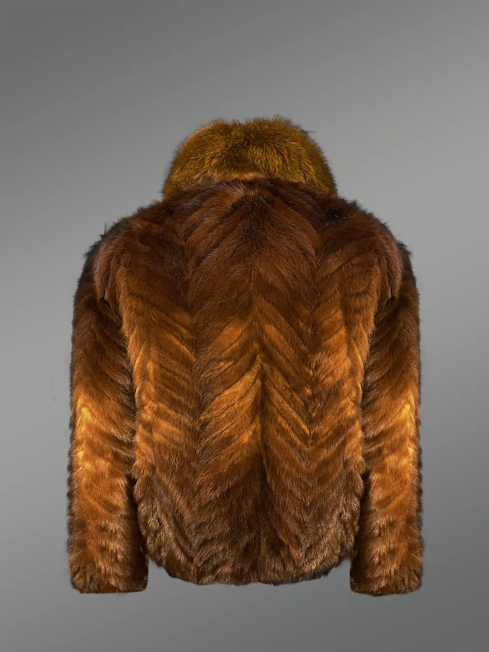 Mink Fur Bomber for Men - Image 4