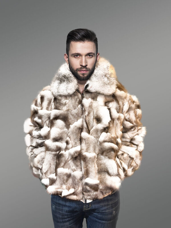 Genuine Fox Fur Winter Jacket - Image 2