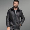 Mens Shearling Coat Long Fur Outwear