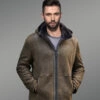 Shearling Jacket Removable Hooded Fur Coat