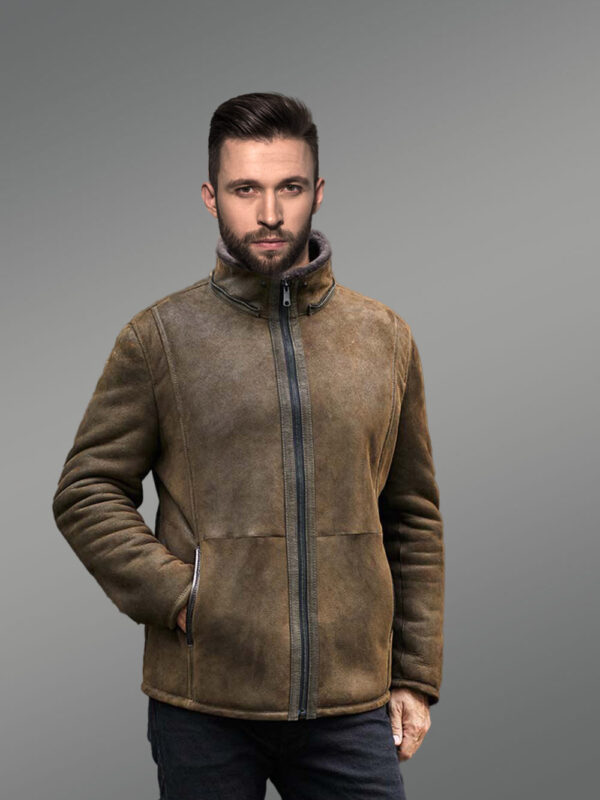 Sheepskin Shearling Jacket Removable Hooded Fur Coat - Image 5