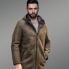 Sheepskin Shearling Jacket Long Trench Coat
