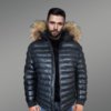 Classic Duck Down Leather bomber for Men
