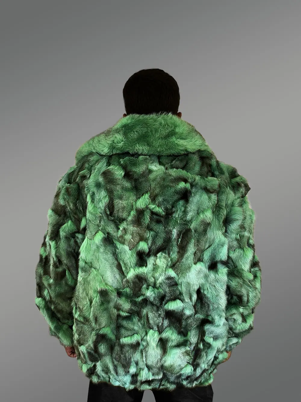 Luxurious Fox Fur Bomber with Smart Fit - Image 4