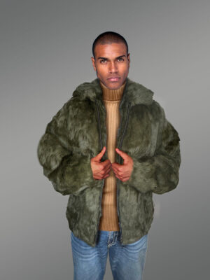 Mink Down Bomber with Hood (4)
