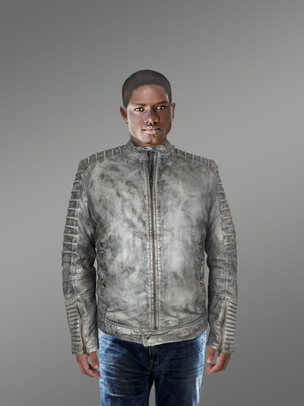 Motorcycle Leather Jacket with Ultra Safety Traits - Image 5