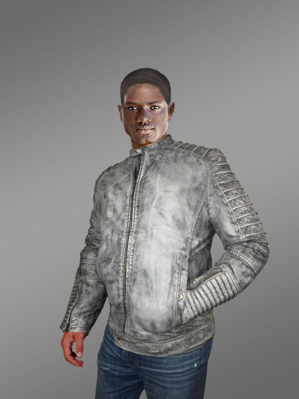 Motorcycle Leather Jacket with Ultra Safety Traits - Image 4