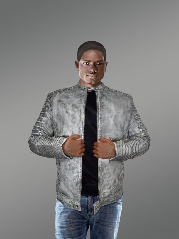 Motorcycle Leather Jacket with Ultra Safety Traits - Image 3