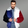 Opulent Fox fur Bomber Jacket for Men (3)