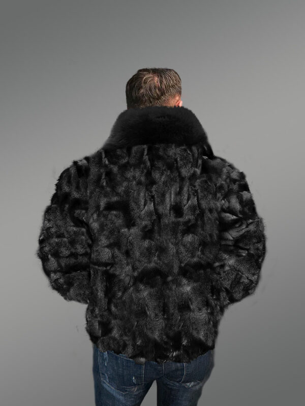 Bomber Fox Fur Jacket for Men to Sport a Rocking Look - Image 3