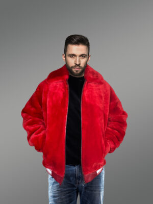 Bomber Varsity in Mouton with an Elegant Single-tone Style