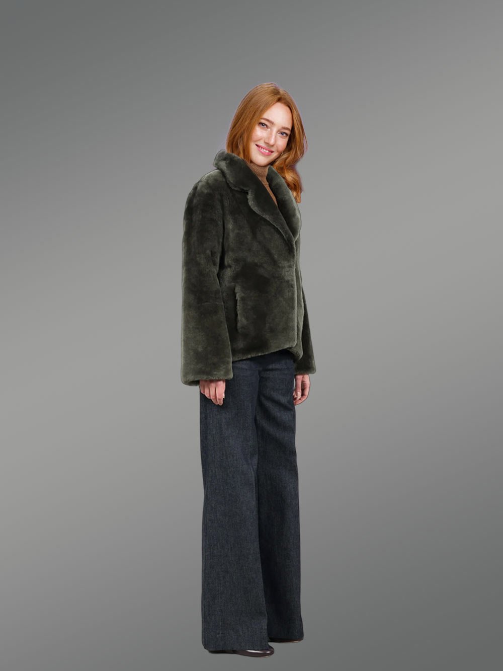Shearling Blazer for Women - Image 4