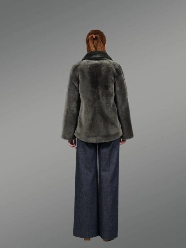 Shearling Blazer for Women - Image 5