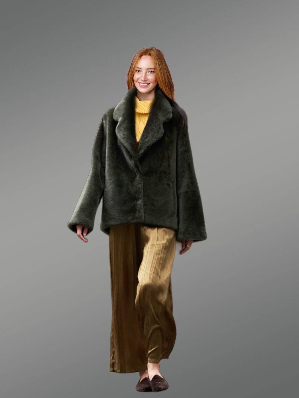 Shearling Blazer for Women - Image 3