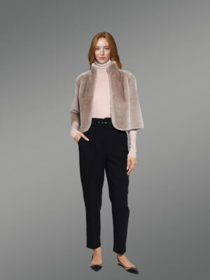 Shearling Crop Jacket