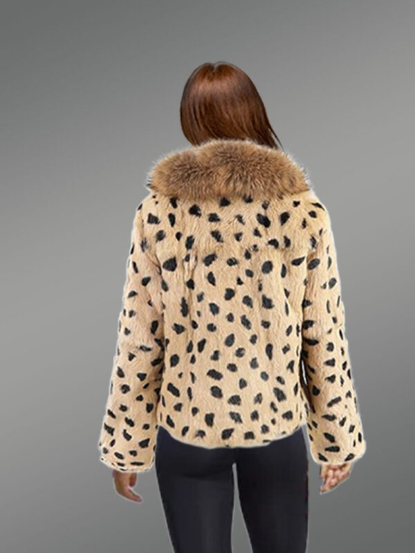 Rabbit Blazer with Raccoon Collar - Image 4