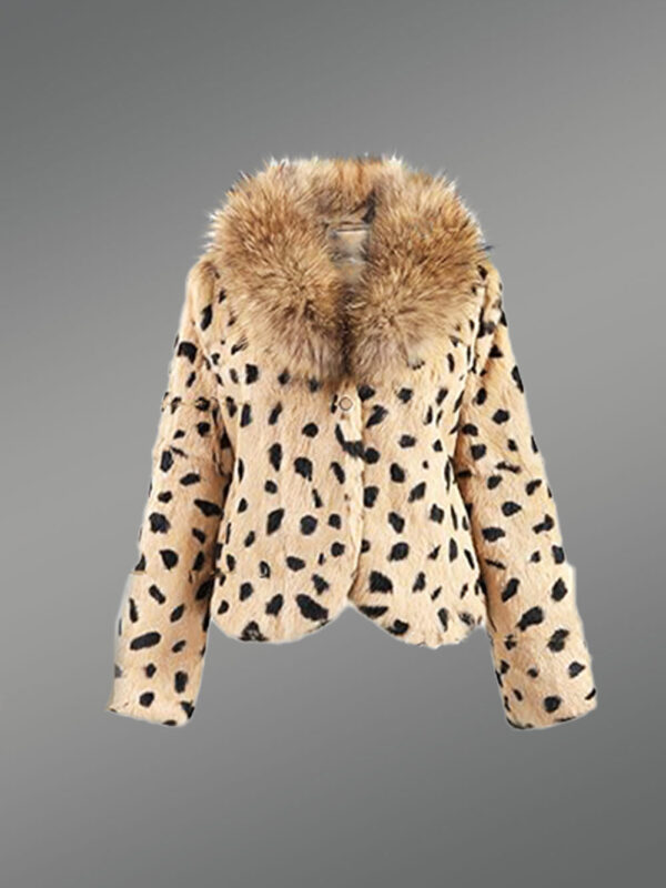 Rabbit Blazer with Raccoon Collar - Image 5