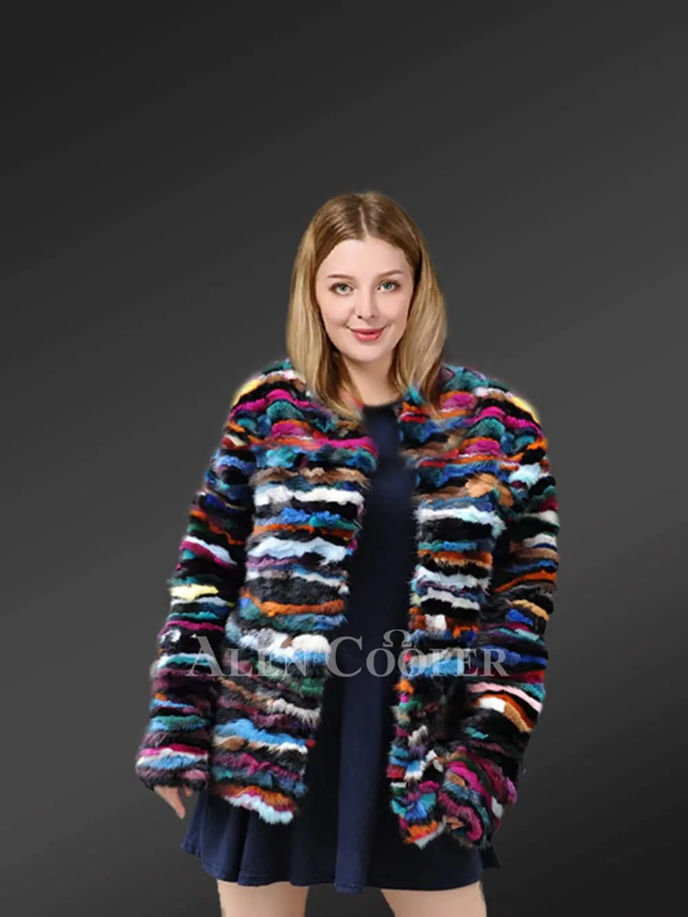 Genuine-Multi-Color-Mink-Coat