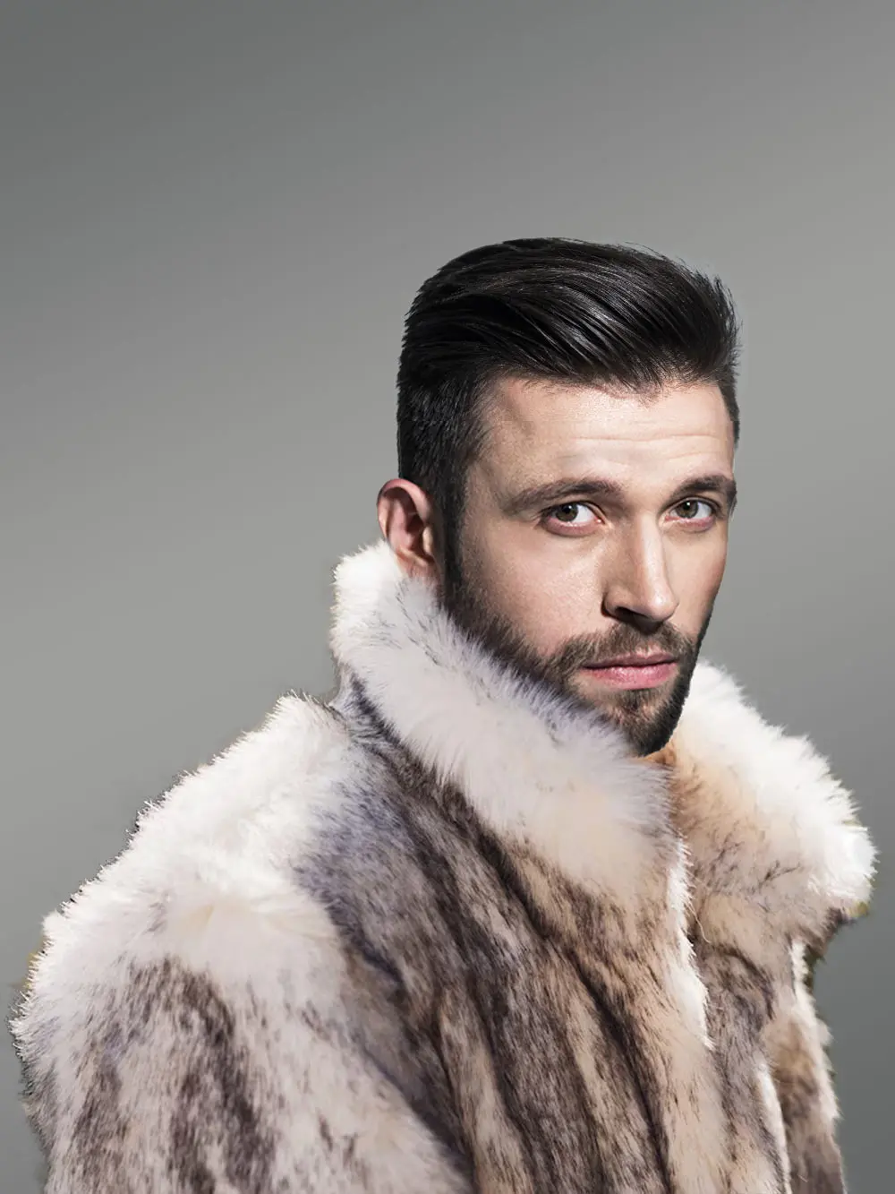 Men’s Wolf Fur Jacket - Image 5