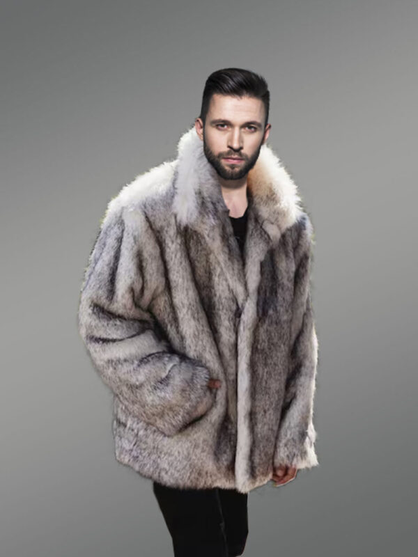 Men’s Wolf Fur Jacket