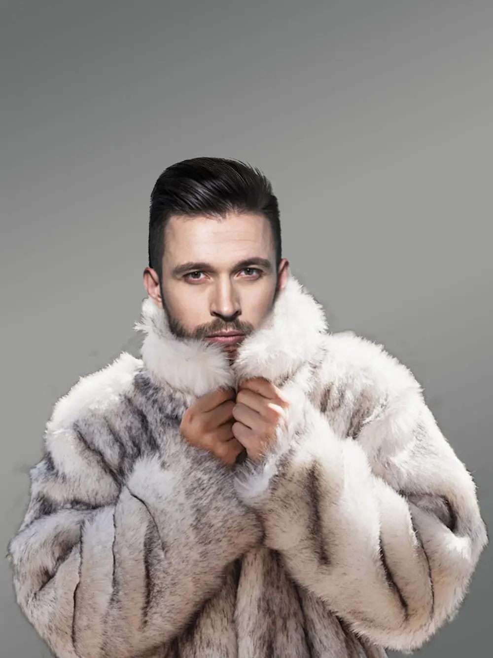 Men’s Wolf Fur Jacket - Image 7