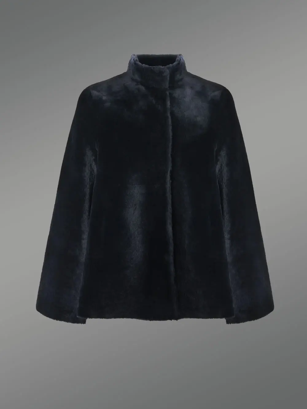 Sheepskin coat in Black Mouton Finish - Image 4