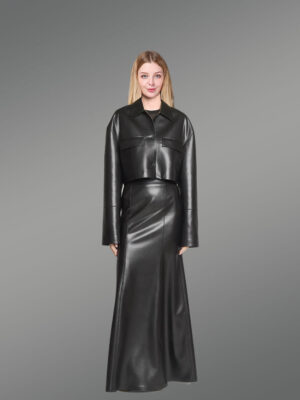 Crop Leather Jacket to Look Smart and Chic Anytime Anywhere
