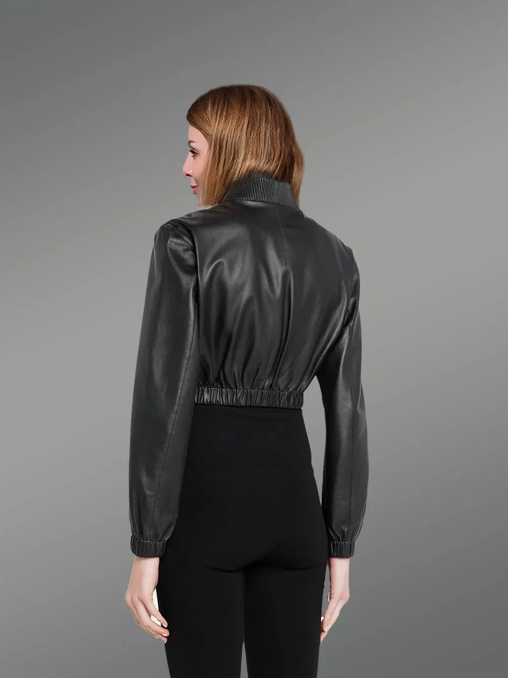 Womens Crop Bomber Jacket to Flaunt a Stylish Persona - Image 3