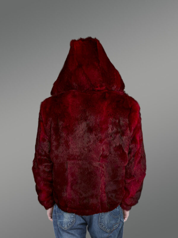 Fox Fur Bomber Jacket for Men - Image 11