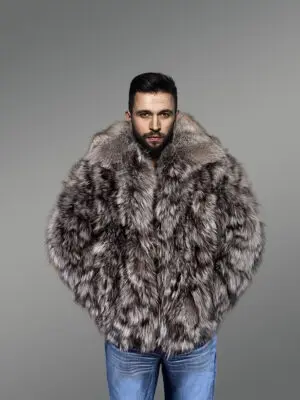 Silver Fox Bomber Jacket to Look Cool and Stay Warm