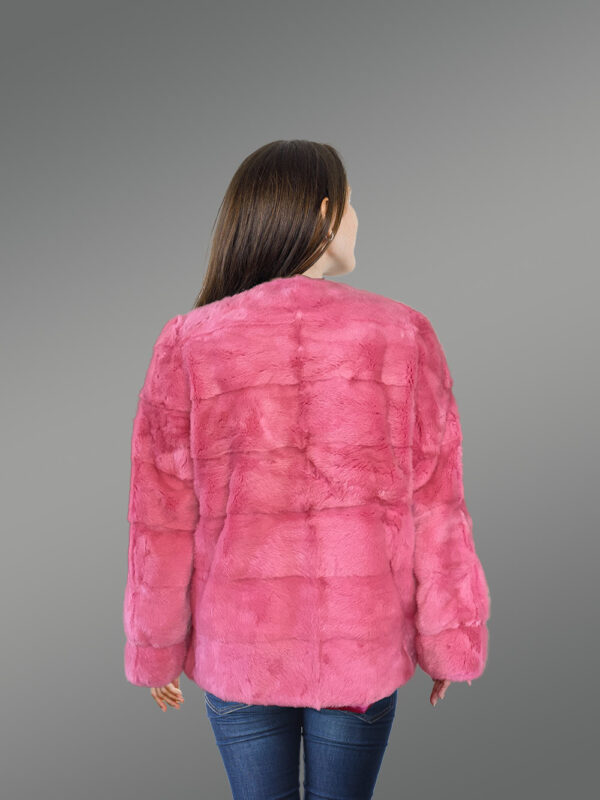 Mink Coat with Matching Mink Headband - Image 7