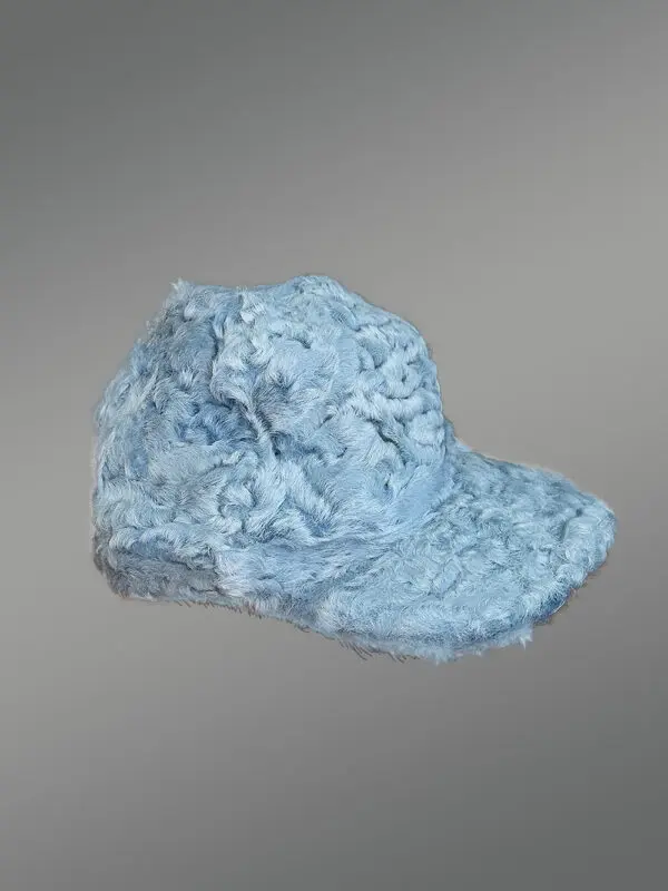 Persian Lamb Bomber Jacket with Hat - Image 7