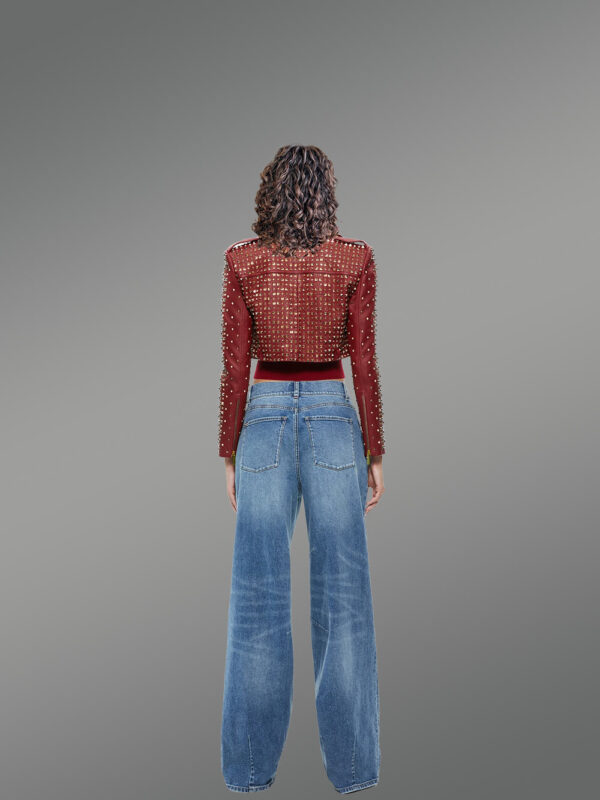 Studded Crop Jacket - Image 4