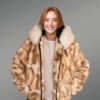 Women’s Golden Fox Fur Bomber