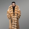Men’s Red Fox Fur Long Tuxedo Coat (7)