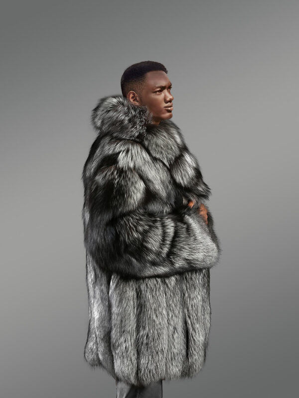 Silver Fox Fur Coat for Grand Appearance with Utmost Comfort - Image 2