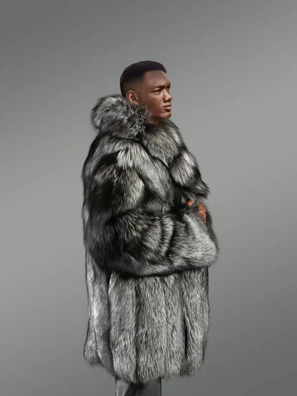 Silver Fox Fur Coat for Grand Appearance with Utmost Comfort - Image 2