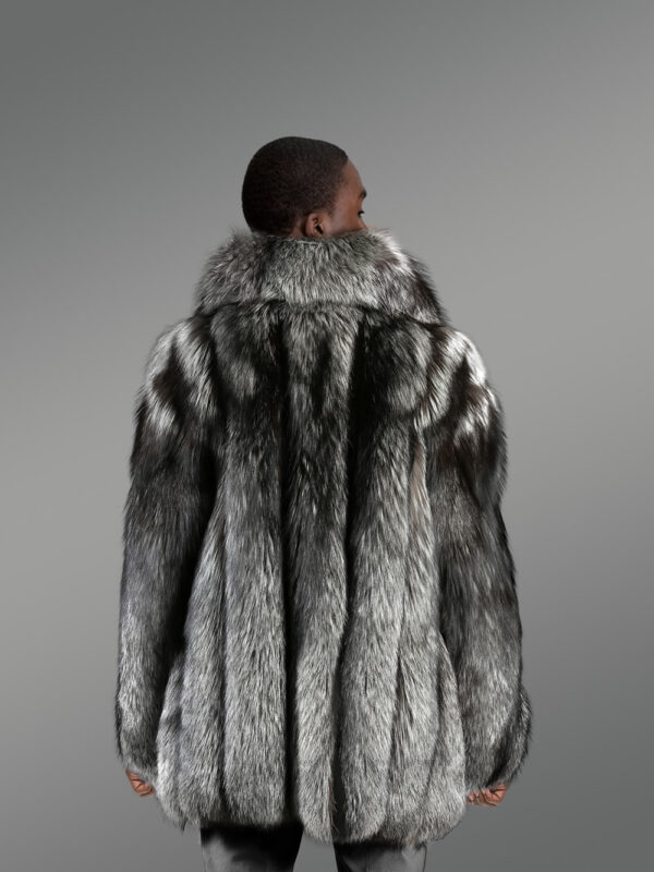 Silver Fox Fur Coat for Grand Appearance with Utmost Comfort - Image 3