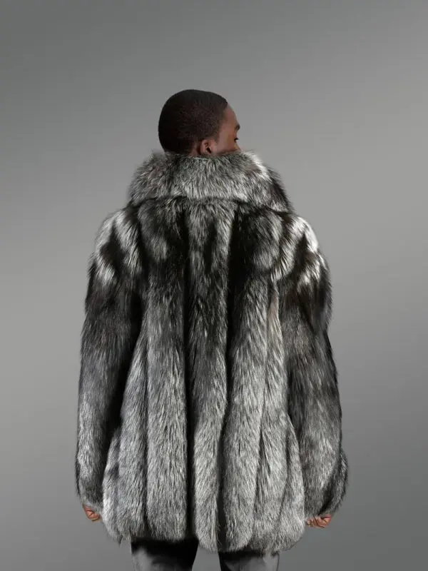 Silver Fox Fur Coat for Grand Appearance with Utmost Comfort - Image 3