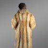 Mens Fox Fur Trench Coat