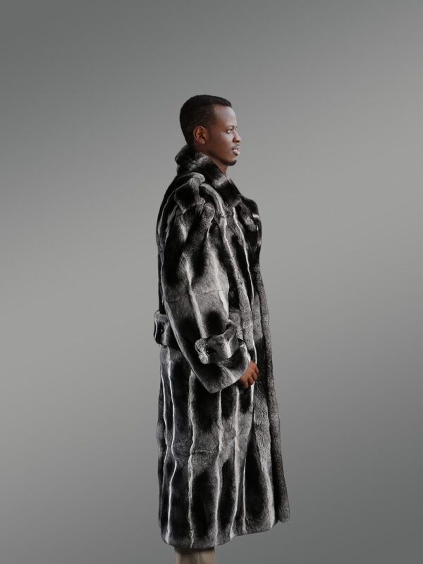 Rex Rabbit Chinchilla Style Trench Coat – Regal Looks with Ultra-Smooth Texture - Image 2