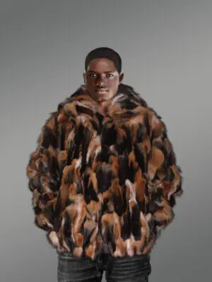 Multi color Fox Section Men’s Bomber Jacket