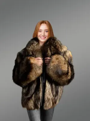 Womens Raccoon Bomber Jacket – Extraordinary Looks With Comforting Feel