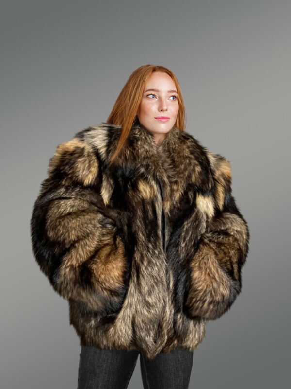 Womens Raccoon Bomber Jacket – Extraordinary Looks With Comforting Feel - Image 4