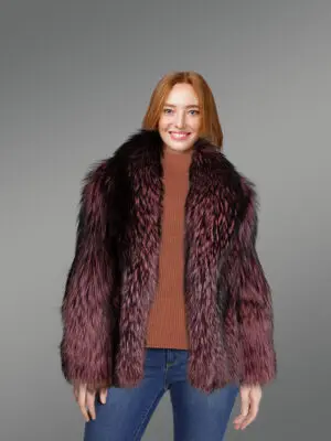Women Silver Fox Dyed Jacket