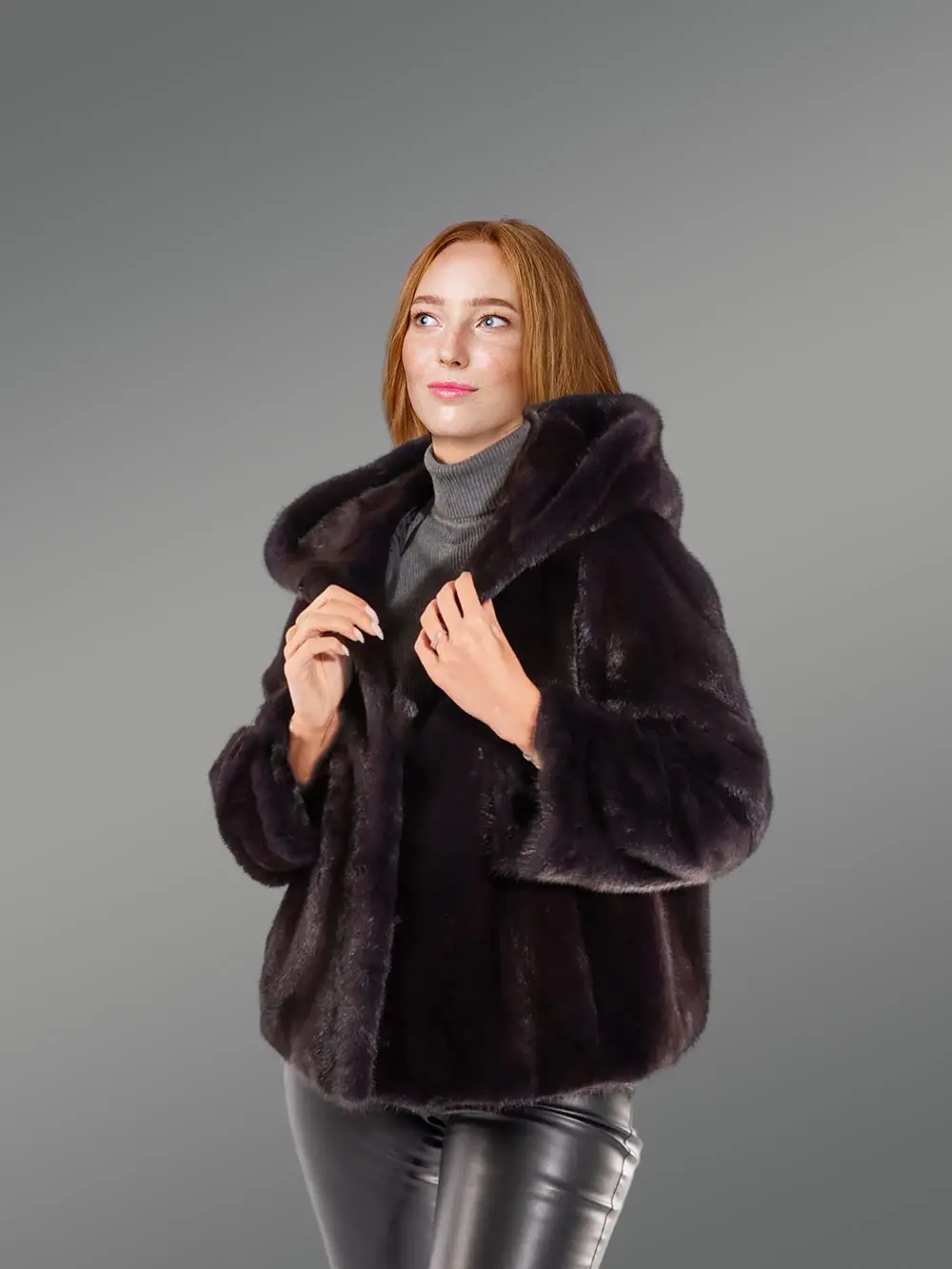 Womens Full Skin Mink Coat - Image 2