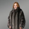 Womens Raccoon Fur Coat