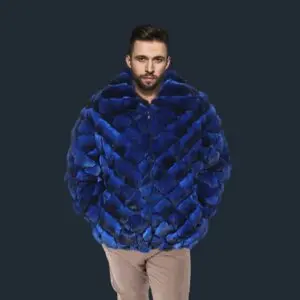 Mens Chinchilla Fur Bomber Jacket – Feel Restful In This Sublime Wear