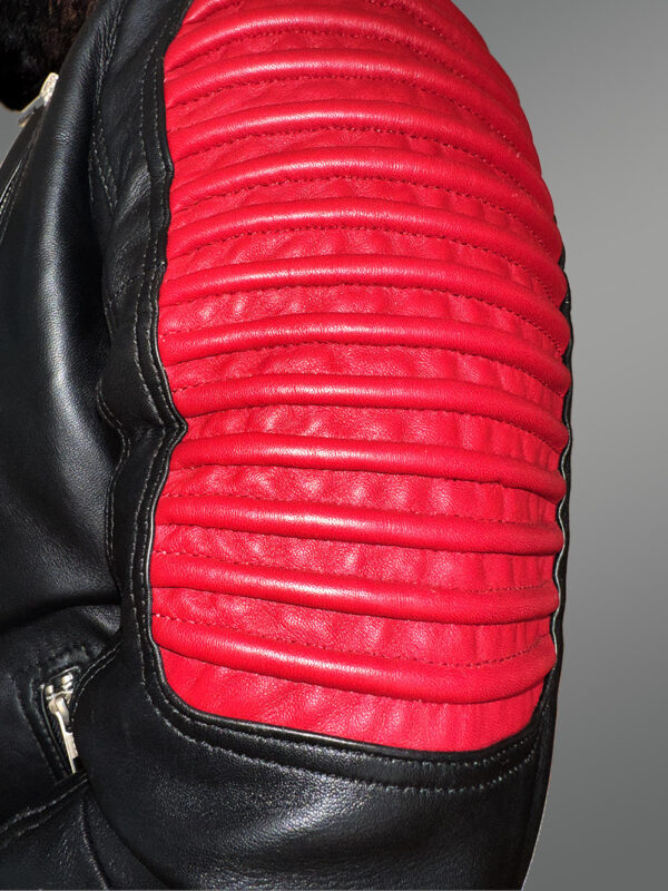 Men’s Dual Color Leather Jacket with a Majestic Warm Feel - Image 12