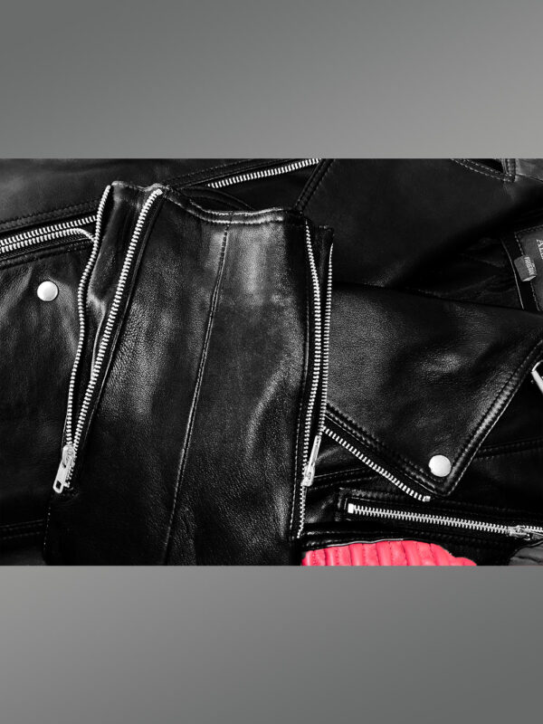 Men’s Dual Color Leather Jacket with a Majestic Warm Feel - Image 7
